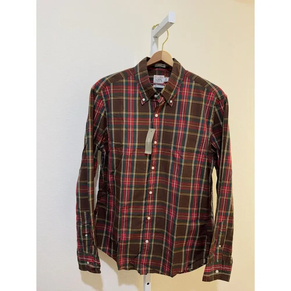 J. Crew Slim Untucked Shirt Mens Secret Wash Long Sleeve Casual Button Down M